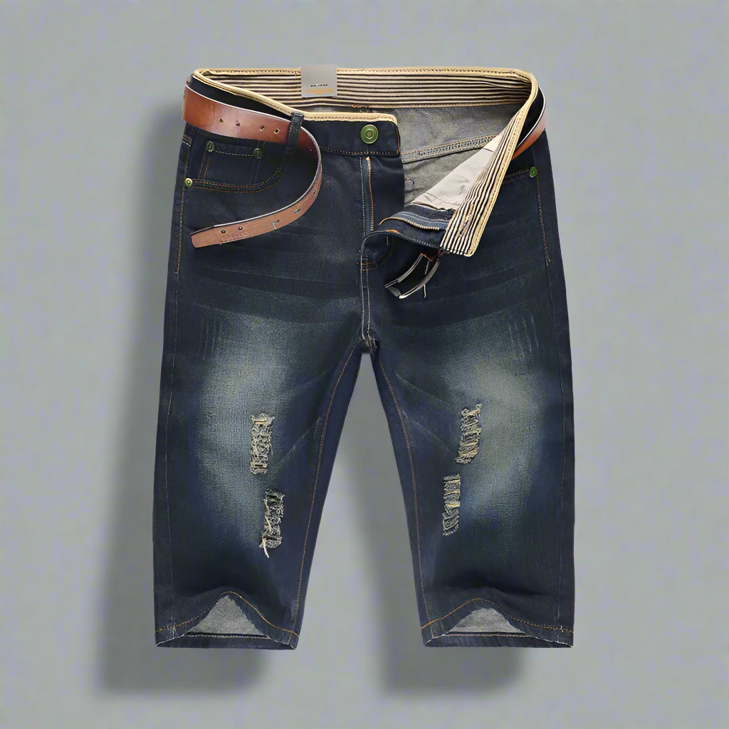 Brenton Distressed Denim Shorts