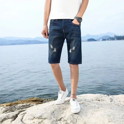 Brenton Distressed Denim Shorts