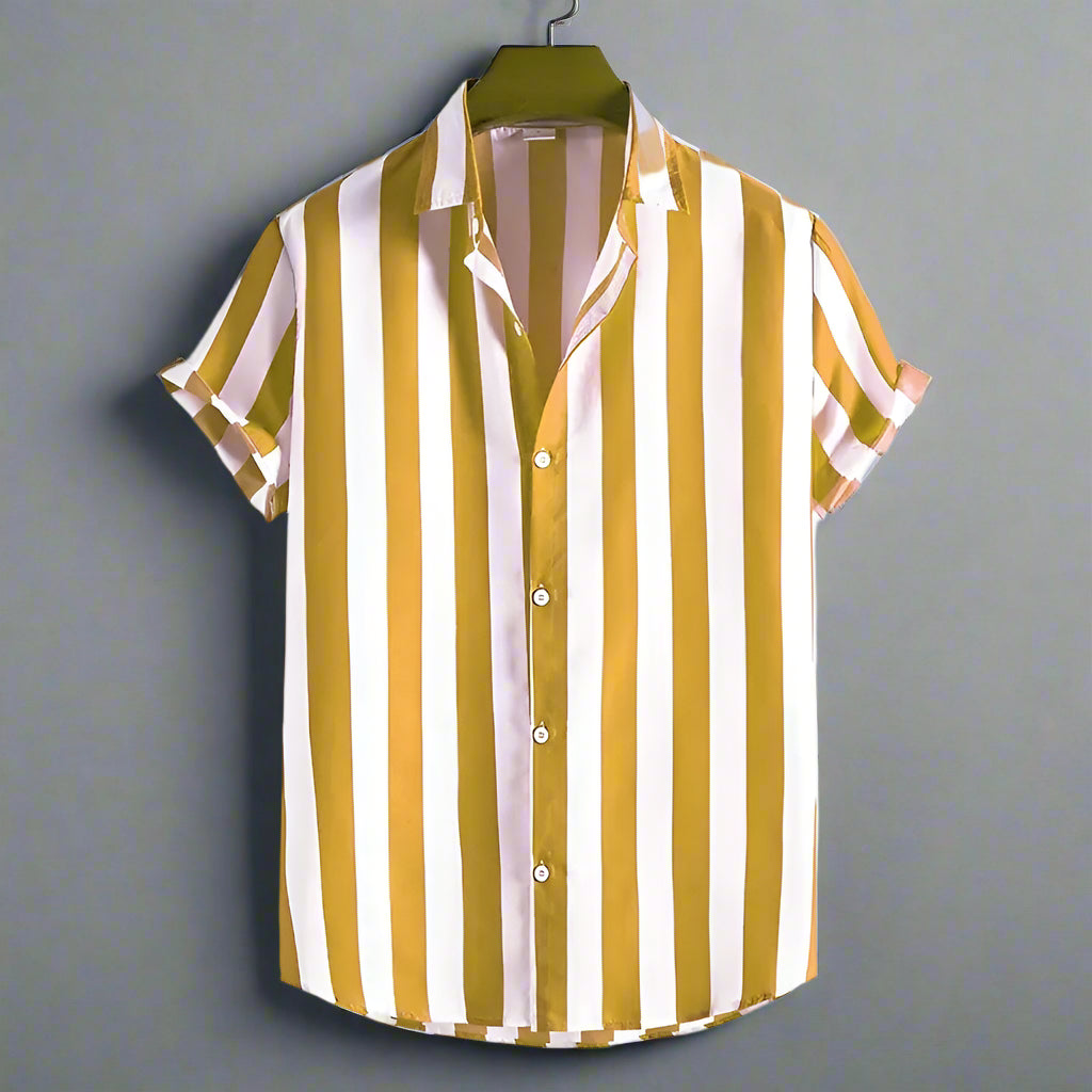 Marseille Striped Button-Up