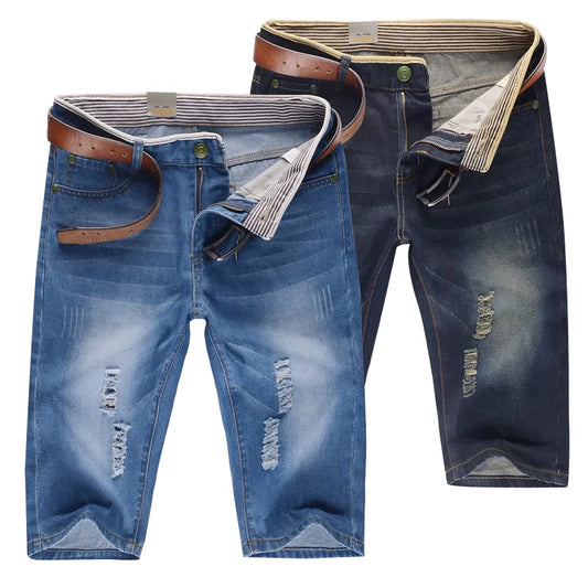 Brenton Distressed Denim Shorts