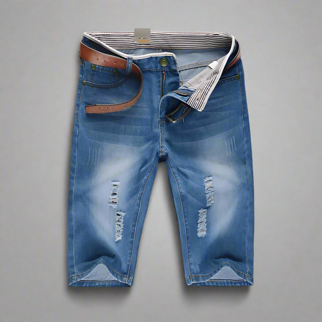 Brenton Distressed Denim Shorts
