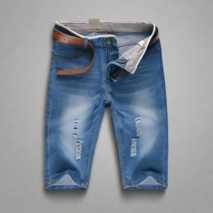 Brenton Distressed Denim Shorts